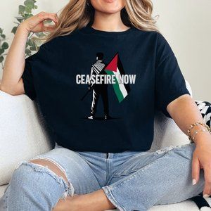 Ceasefire now! t shirt palestine israel nakba revolt